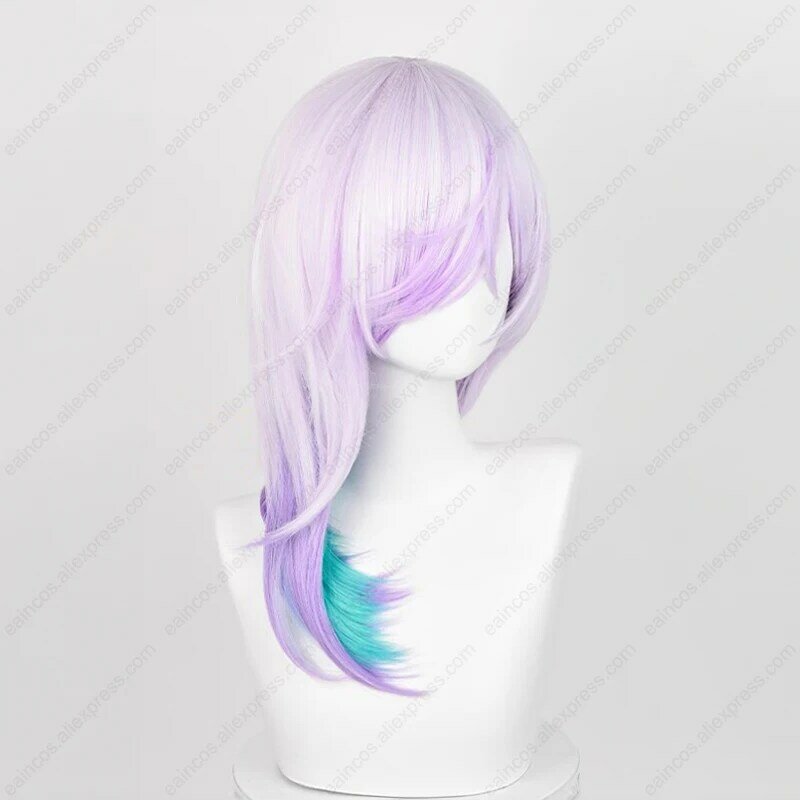 Anime Kanata Yatonokami Cosplay Wig 48cm Long Mixed Color Wigs Heat Resistant Synthetic Hair