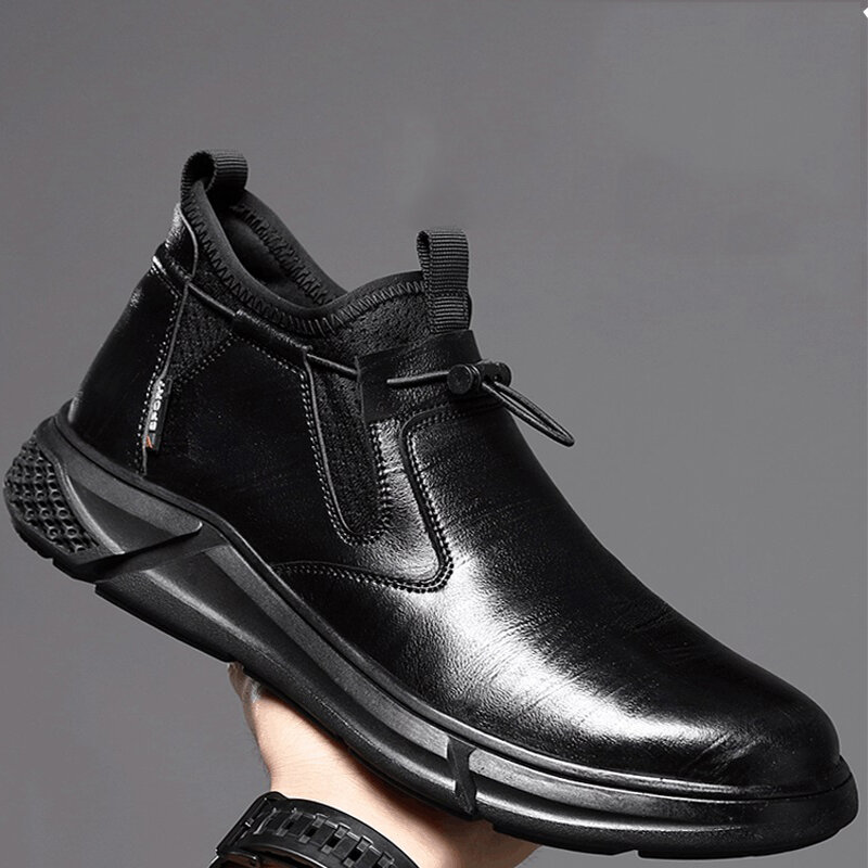 Waliantile-zapatos de seguridad impermeables para hombre, botas de trabajo de construcción con punta de acero, a prueba de perforaciones, antideslizantes, indestructibles