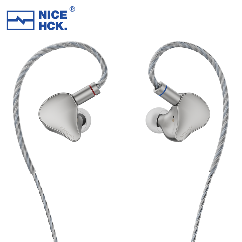 NICEHCK-Monitor de oído dinámico de doble capa, HiFi, IEM con cable, con DragonScale 2, 60saga, 10mm, HIMALAYA, CNT, enchufe 3 en 1