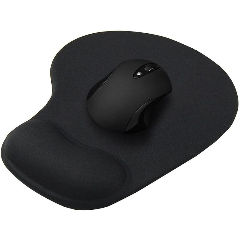 Tapis de souris ergonomique, support de poignet confortable, antidérapant, en polymère, souple, pour PC, ordinateur portable