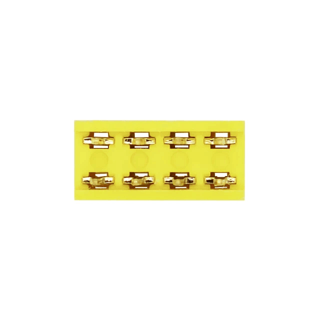 Colorful rows of female 2*4P double rows of female sockets yellow 2.54MM double rows of straight plugs