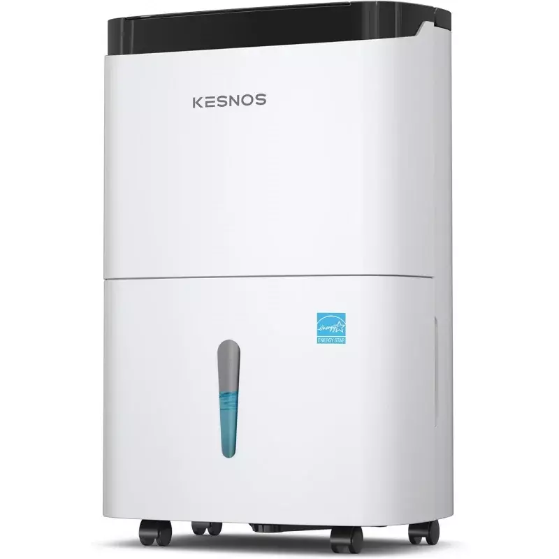 Kesnos Energy star Home除湿機、スペース用、120パイント、排水ホース付き最大6,000 sq ft除湿機、自己乾燥、ハンドル