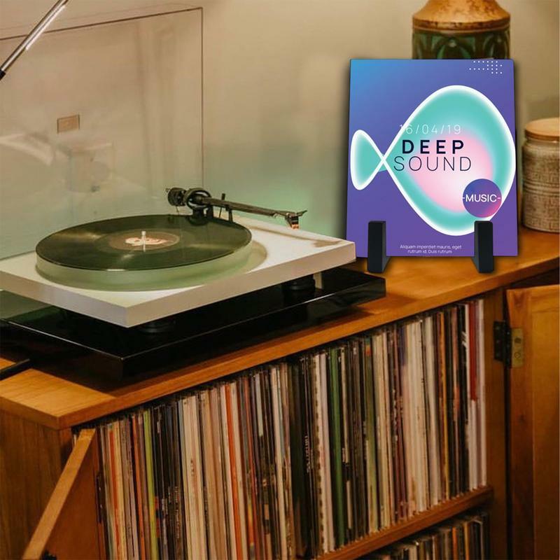 Record Stand para armazenamento de registros, estilo simples, titular do álbum, preservação duradoura, funcional Display Stand