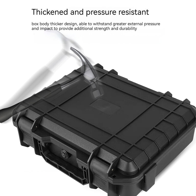 Kotak pelindung keselamatan instrumen presisi portabel, bahan Pp tebal/termasuk kotak alat multifungsi katun Universal