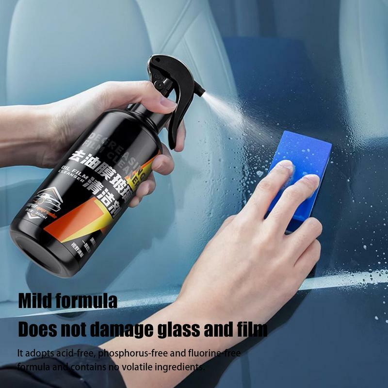 Środek do czyszczenia filmu olejowego na przedniej szybie 300 ml Szybko powłoka Wosk samochodowy Lakier w sprayu Nano Foam Gąbka do głębokiego czyszczenia W zestawie Łagodny środek czyszczący