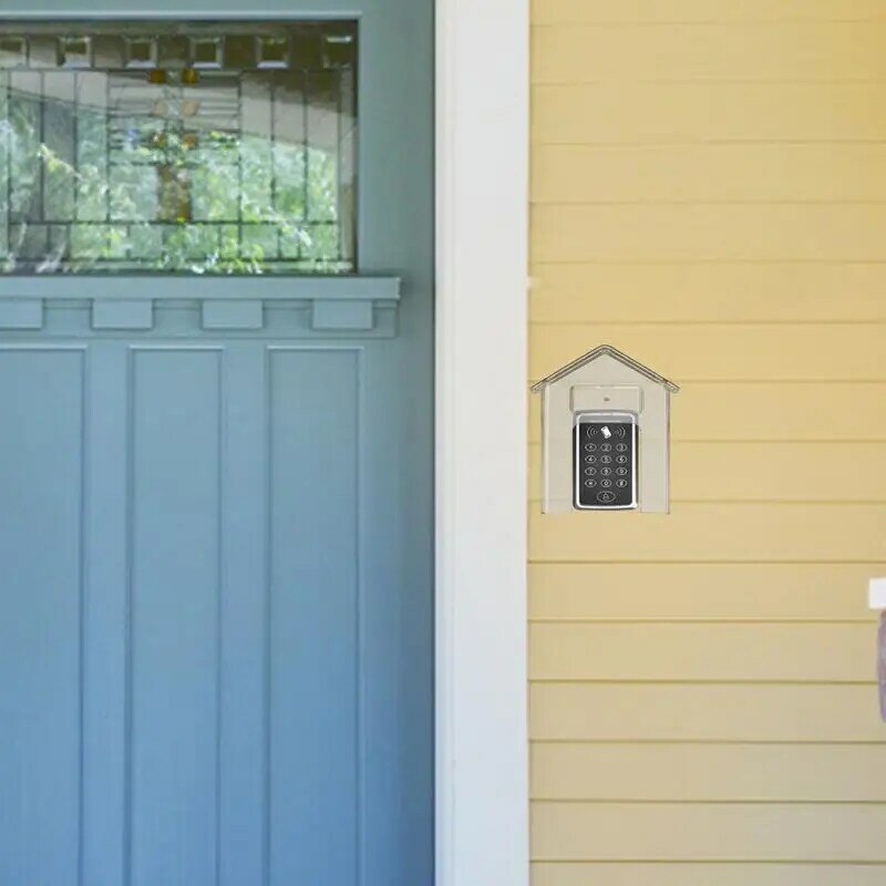 Penutup pelindung bel pintu transparan, bentuk Rumah pelindung Universal untuk bel pintu Visual kamera tahan cuaca