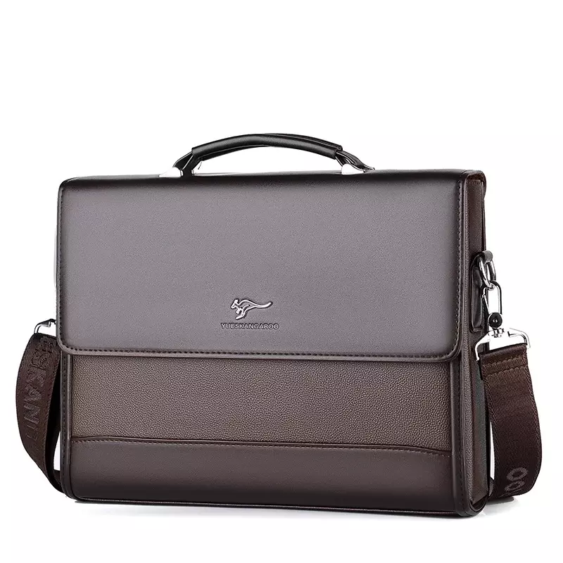 Männliche Handtaschen Pu Leder Herren Tasche Aktentasche Business Umhängetasche für Männer 2024 Marke Laptop taschen Mann Veranstalter für Dokumente