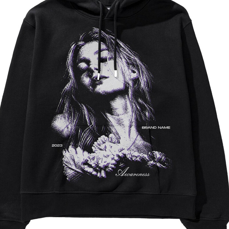 Amerikaanse Retro Karakter Print Hoodies Vrouwen Nieuwe Sweatshirt Oversized Losse Tops Koppels Streetwear Gothic Populaire Y 2K Kleding