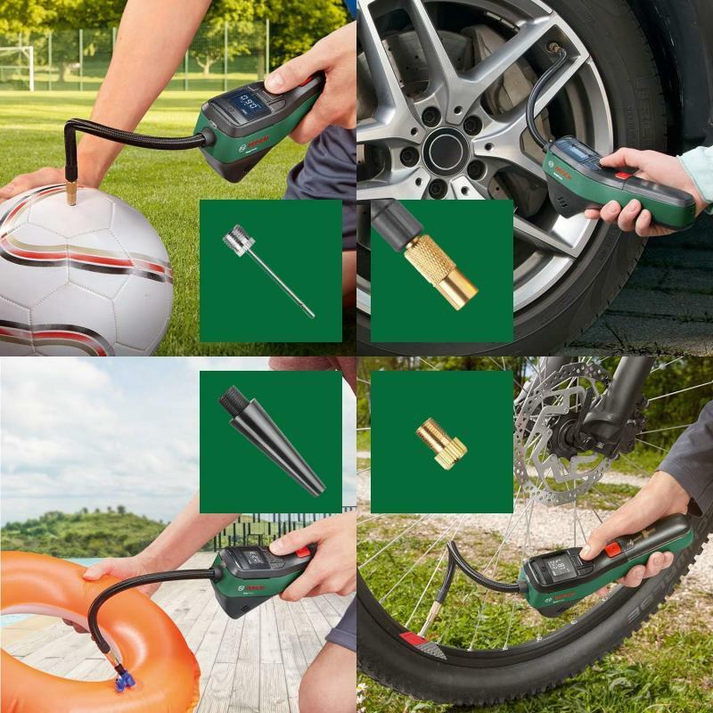 Bosch-EasyPump Bomba de ar portátil sem fio para bicicleta, motocicleta pneus, bolas, Mini Compressor doméstico, carro pneu Inflator