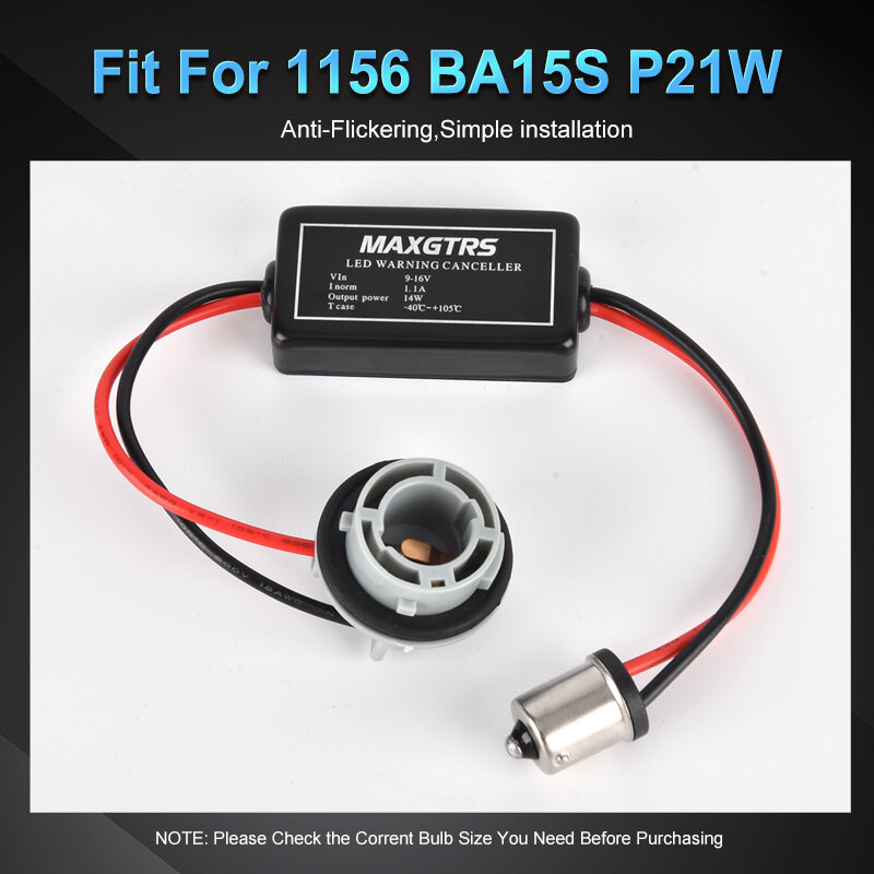 Автомобильный резистор Canbus BA15S 1156 1157 PY21W 7443 светодиодный резистор свободной нагрузки