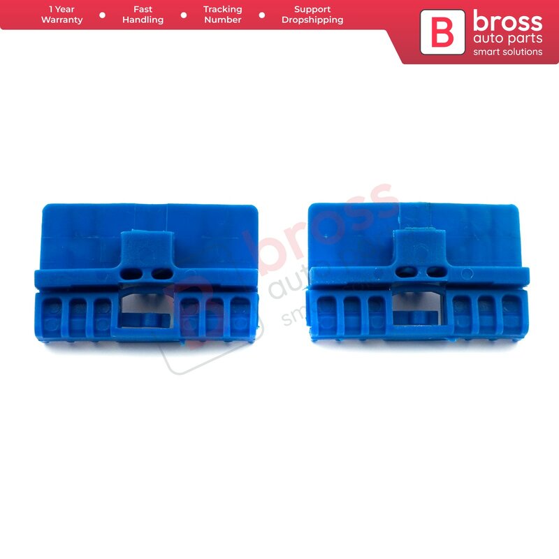 Bross-Clips de regulador de ventana eléctrica, piezas de automóviles BWR4, para puertas delanteras 8L3837461, 8L3837397 para Audi A3 8L A6 C5, 2 piezas