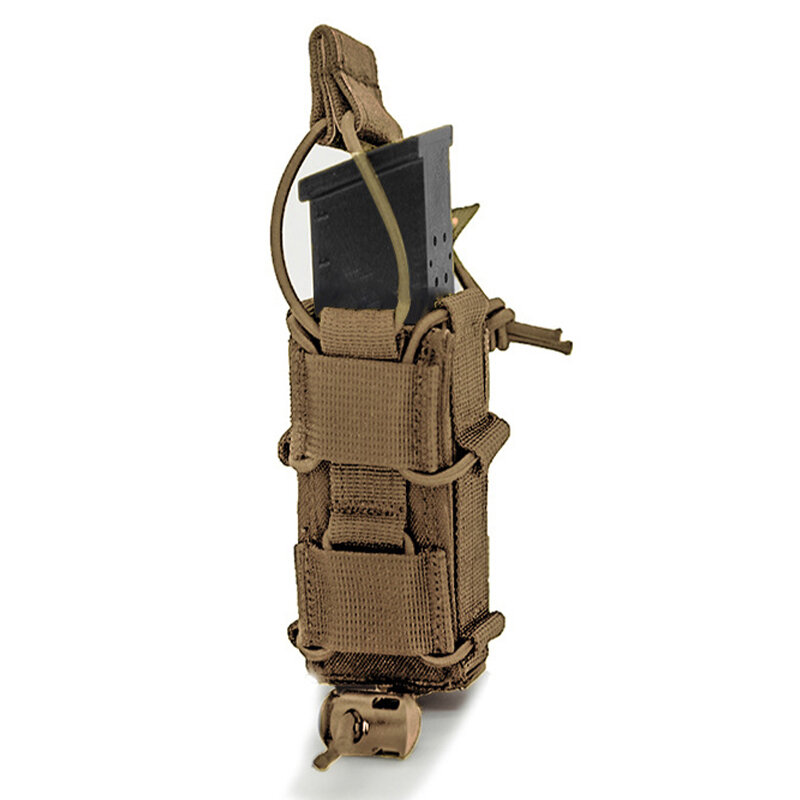 Tactical Magazine Pouch Pistol Single Mag Bag Molle torcia custodia portacellulare caccia coltello fondina tiro softair