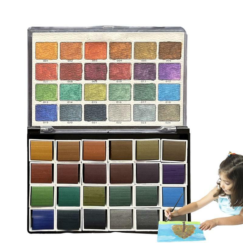 Paints For Color Set Of 24 Mixable Painting Color Natural Painting Art Accessories For Nail Art Crafts DIY Classroom Teaching