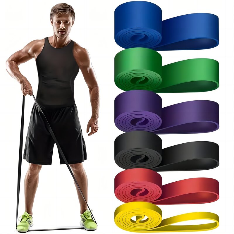 Workout Pilates Latex Resistance Band Exercise Elastic Band For Sport Strength Pull Up Assist Band Heavy Duty Fitness Equipment