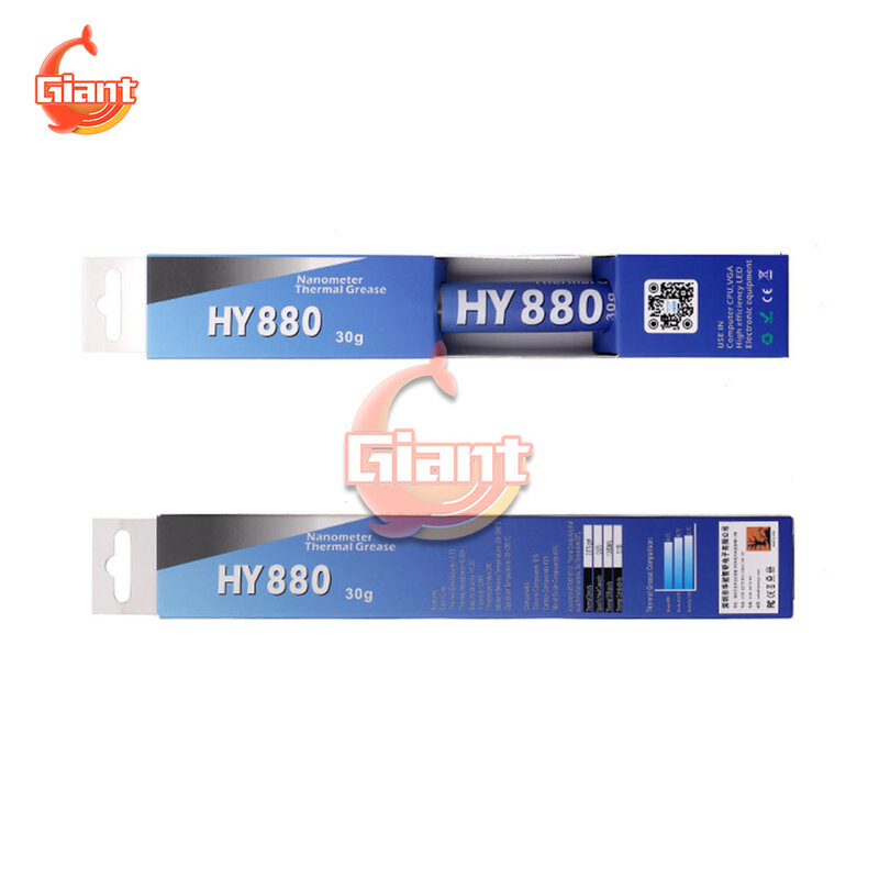 Термопаста HY880 30 г, паста для графической карты, Термопаста 5,15 Вт для процессора и светодиосветодиодный