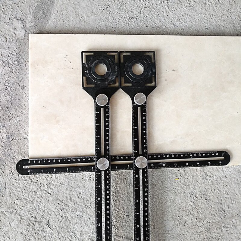 Double-Headed Tile abertura Locator, Multi-Funcional Tiling Deus