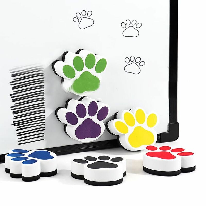 1pc Magnetic White Board Eraser School Office Cat's Paw Whiteboard Eraser Accessories School Supplies Diary Stationery
