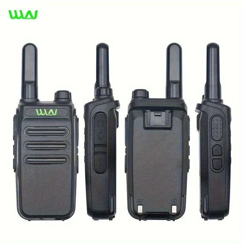Mini talkie-walkie walperforé, interphone de charge USB 2W, matériel ABS, communication longue distance 1/2pcs KD-C30 petit talkie-talkie