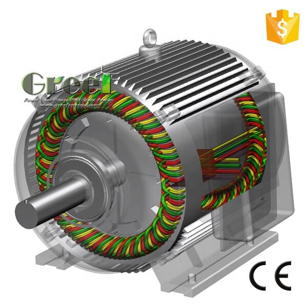 10 kw Low rpm 3 phase permanent magnet generator / alternator for wind turbine