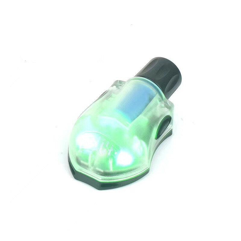Capacete tático luz de sinal ir led lâmpada capacete tático lâmpadas sobrevivência com fita mágica