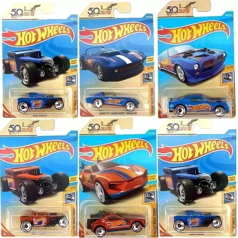 Hot Wheels-coche deportivo Original para niños, modelo de Metal, autobús de carreras, juguetes para niños, vehículo fundido a presión, regalo de cumpleaños, 72 estilos, 1:64 Honda Dodge