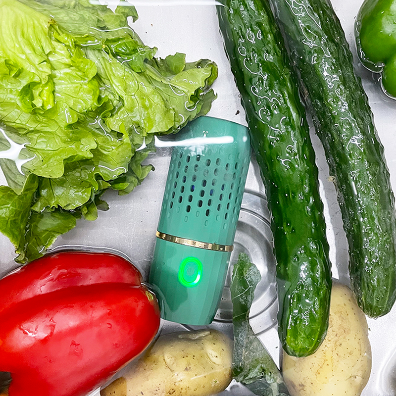 휴대용 과일 야채 세척기, USB 충전식 청소 쌀 고기 식품 청정기, 잔류물 제거