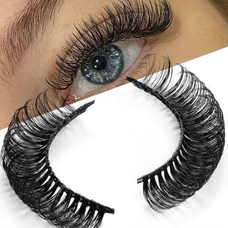 SKONHED  5Pairs D Curl Fluffy 3D Mink Eyelashes Short Lashes Eyelash Extension Mix Style Handmade Cruelty-free