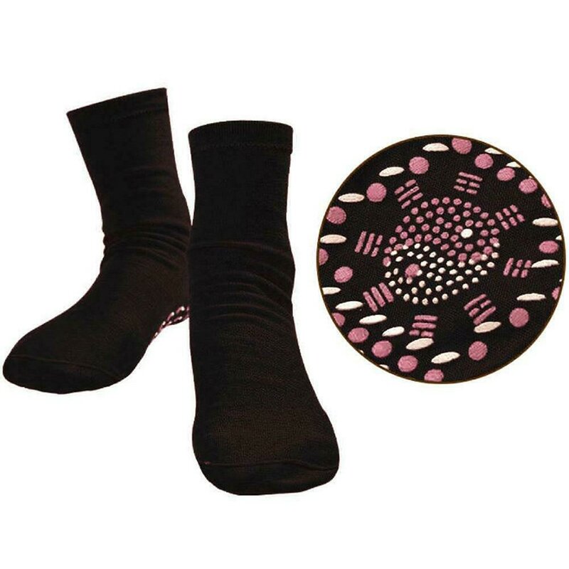 2 teile/para Turmalin Magnetische Socken Selbst Heizung Therapie Magnetische Therapie Schmerzen Relief Socken Für Frau Männer Self-Heizung Socken