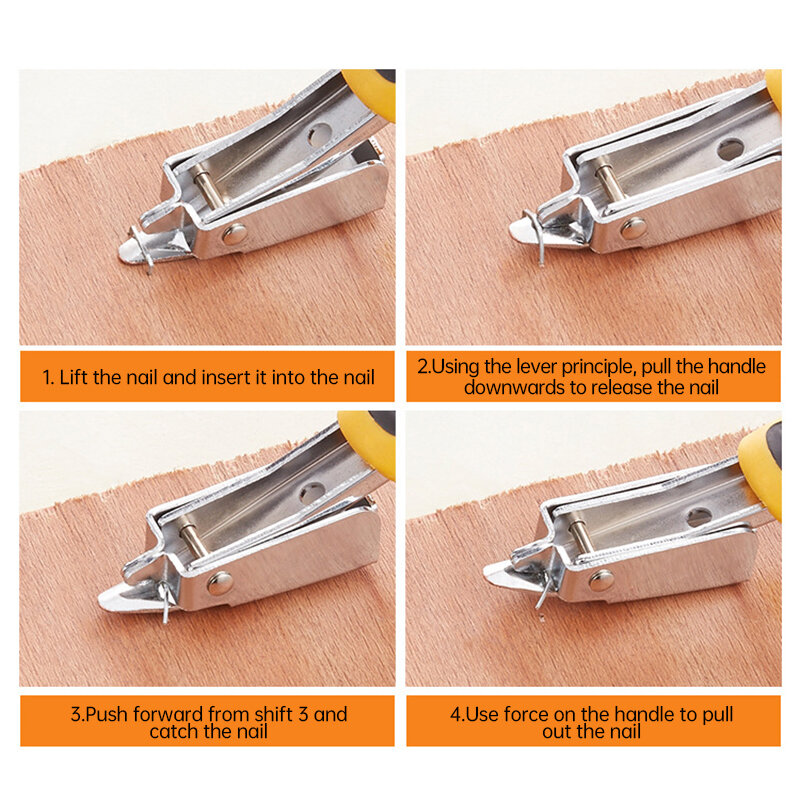 Staple Remover Push Style Remover Professional Easy Staple Duty Tool Multifunctional Nail Puller Carpenter Stainless Puller Tool