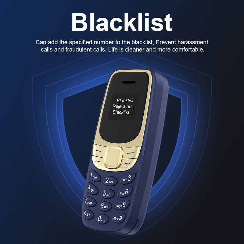 Servo BM35 kleines Backup-Handy 2 Sim Bluetooth Dial Blacklist automatische Wahl wiederholung Magic Voice Sync Musik Mini Palm Handys