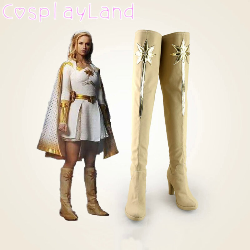The Boys Costume Starlight Annie Cosplay Boots Shoes Cosplay Accessories Halloween Party Shoes for Women High Heel Shoes