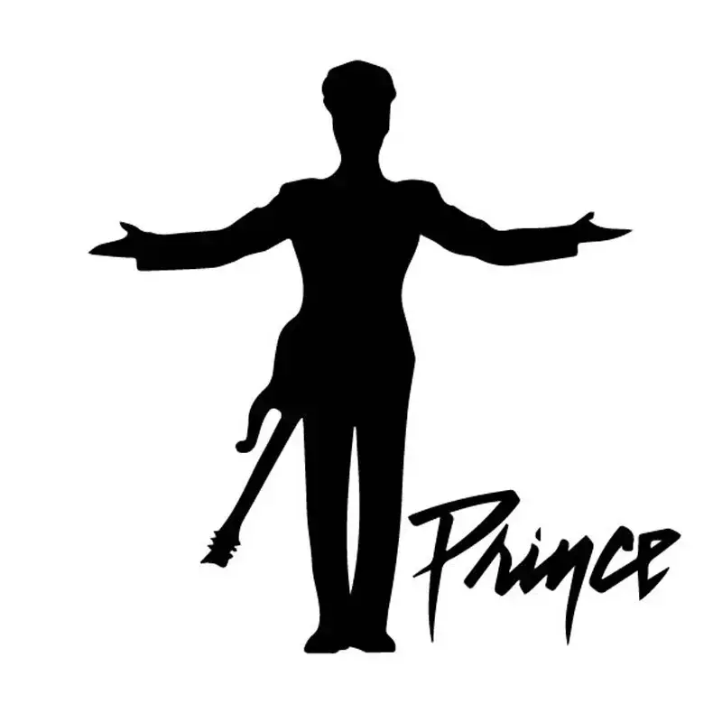 Personalità famoso cantante Prince Fashion Gentleman Artist Car Decoration Sticker impermeabile Scratch pittura decorativa, 10cm