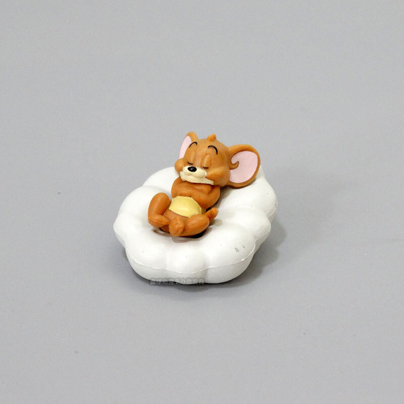 Figuras de acción en miniatura de Tom y Jerry para niños, adornos de coche de dibujos animados, juguetes calientes, 5 piezas/juego