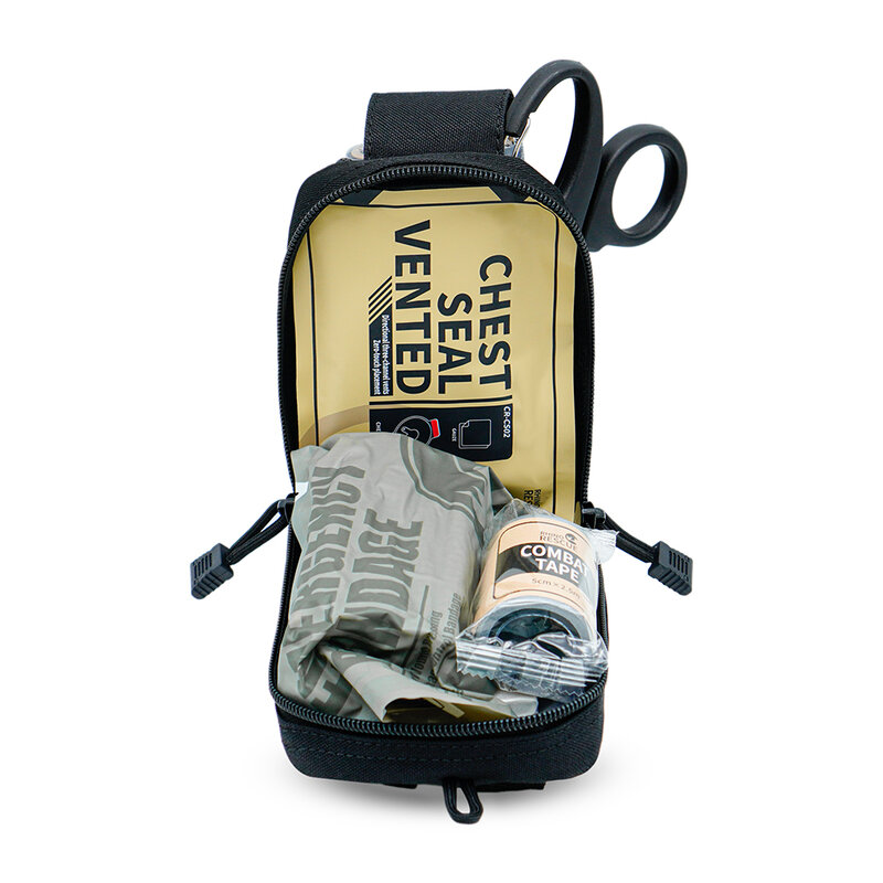 RHINO RESCUE EDC IFAK Trauma Kit Molle Tactical Pouch with Tourniquets, Israeli Bandage For Police, Firefighters And Military