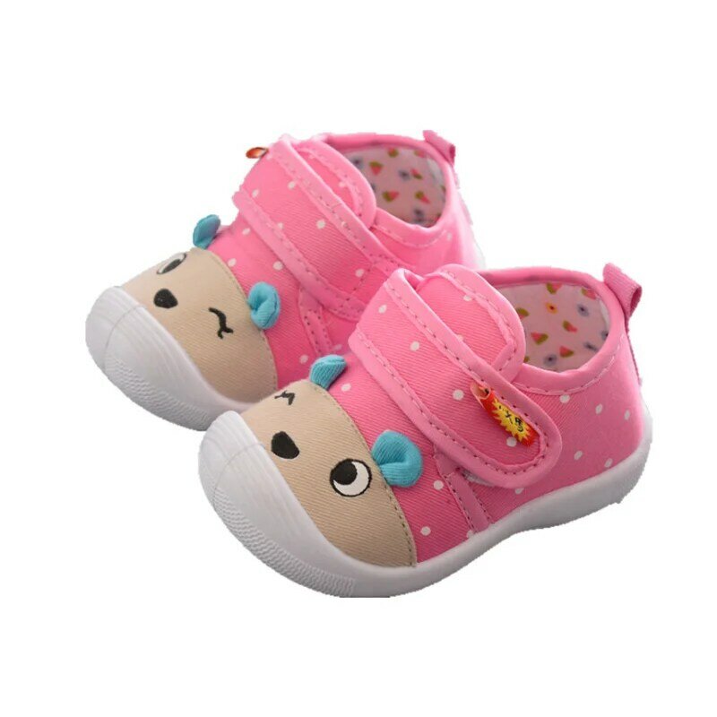 ทารกใหม่เด็กการ์ตูนสำหรับเด็กทารก Anti-Slip Anti Kicking อเนกประสงค์รองเท้า Soft Sole Squeaky รองเท้าผ้าใบ Babyslofjes Chaussures Bebe ผู้หญิง