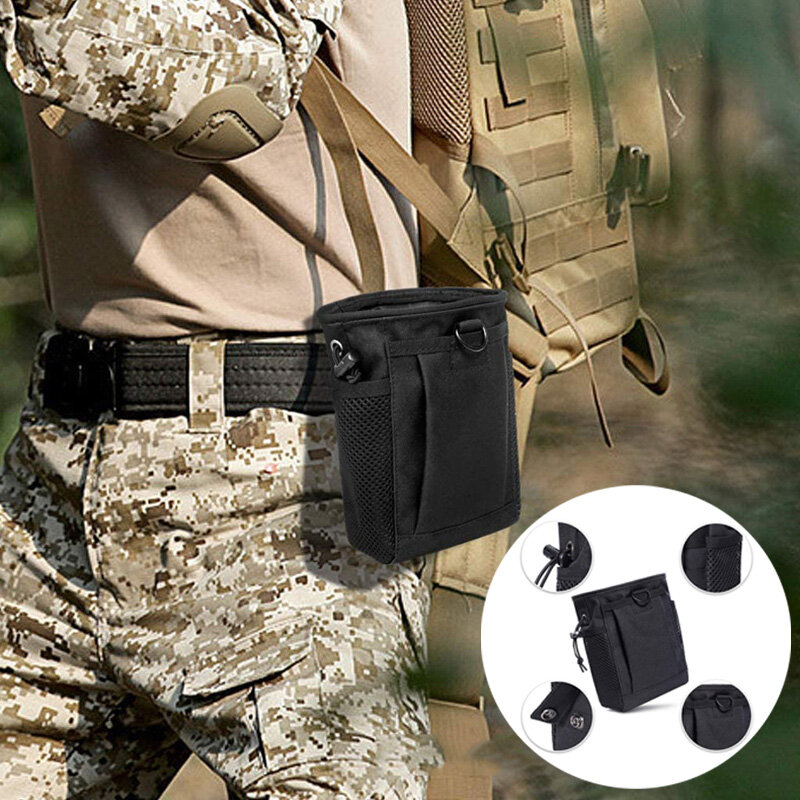 600D Nylon Portable Recycling Bag Outdoor Molle Pouch  Backpack Hanging Bag EDC Gear Waist Sports Hunting Tactical Bag