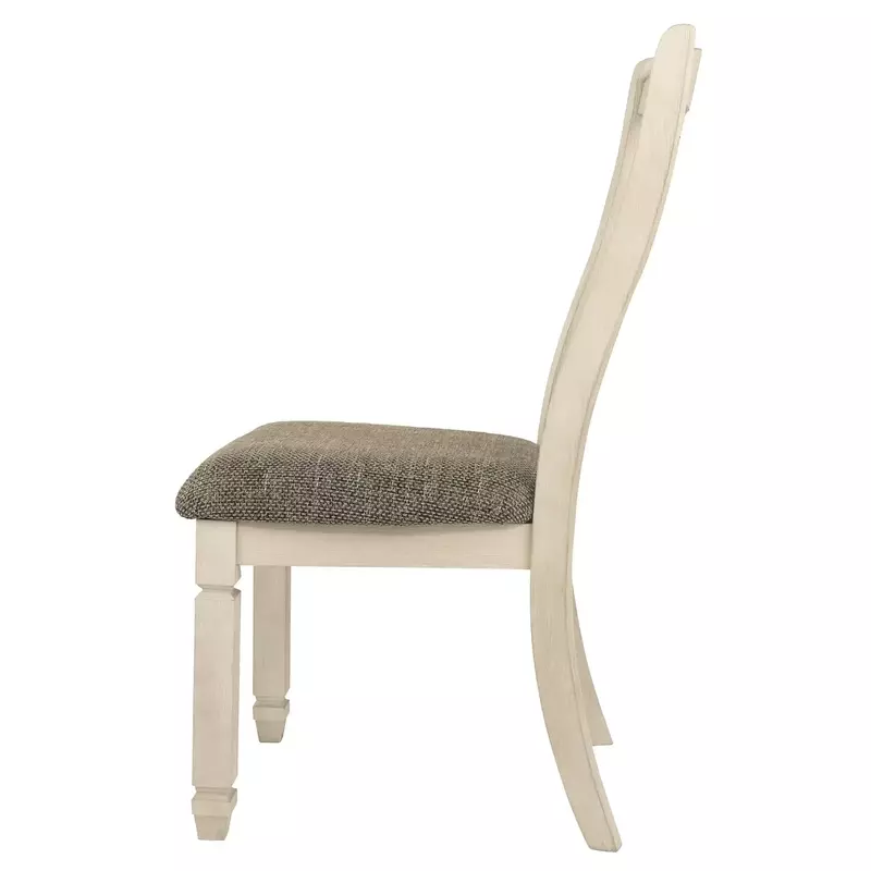 ダイニングルームの布張りの椅子,アンティークの白い椅子のセット,2〜20インチ