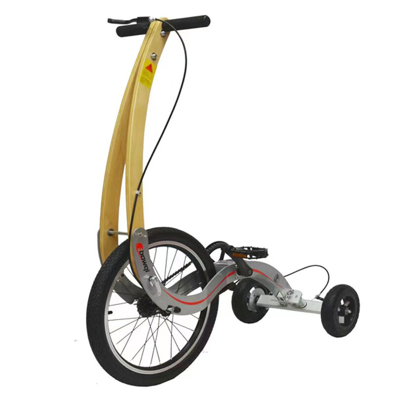 Fold Stand-Up-Bike Outdoor Standing Bike, Fitness Half Bike Tricycle Bicycle
