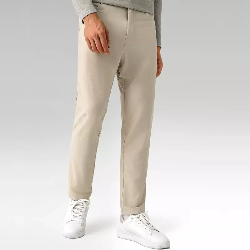 LUKU ABC-pantalones de traje deportivo informal para hombre, pantalones de viaje de negocios, pantalones de Fitness transpirables, pantalones de secado rápido