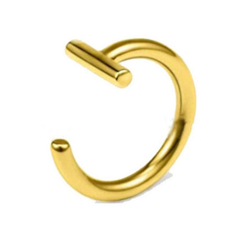 1pcs New Punk Fake Lip Nose Unisex Stainless Steel Body Body Accessories Hoop Jewelry Earring Clip Piercing Fake F0F5