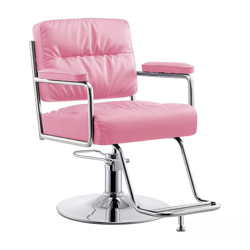 Cadeiras De Barbeiro Confortáveis Para Cabeleireiro, Vaidade Cosmética, Equipamento Do Salão, Cadeira De Luxo, Tamborete Giratório
