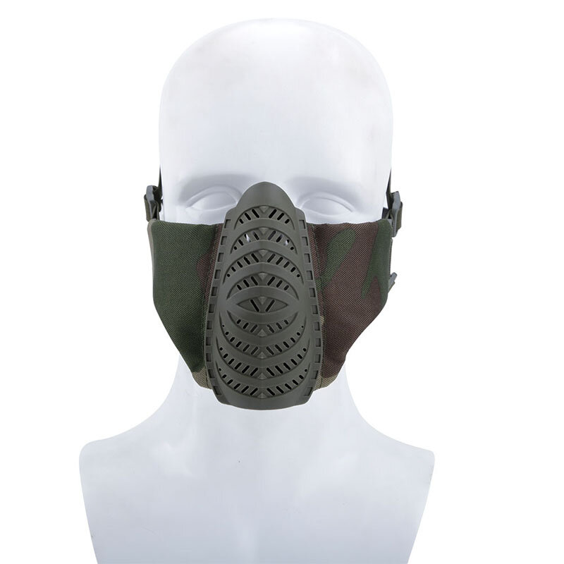Дышащая тактическая полумаска для страйкбола, военная армейская маска для военных игр, охоты, стрельбы, защитная камуфляжная маска