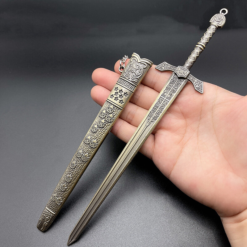 22CM Lost Country Knight Mikaela Kalia Knight Monarch Army Sword Falcon Ring Metal Letter Opener Sword