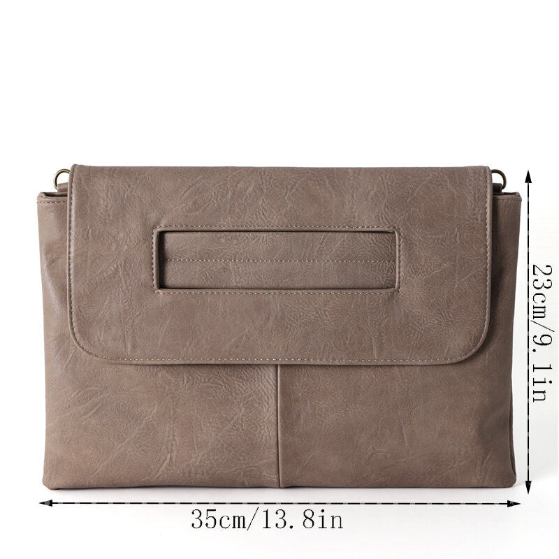 Borsa per Laptop con pochette a busta da donna di moda borse a tracolla in pelle di alta qualità per borsa da donna di tendenza pochette da donna di grandi dimensioni