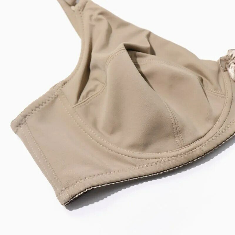 Beauwear กางเกงชั้นในสตรีแบบไม่มีซับในเต็มรูปแบบบราขนาดใหญ่ชุดชั้นใน minimizer ไม่มีซับใน36-52 D E F สีเปลือยสีดำ BH