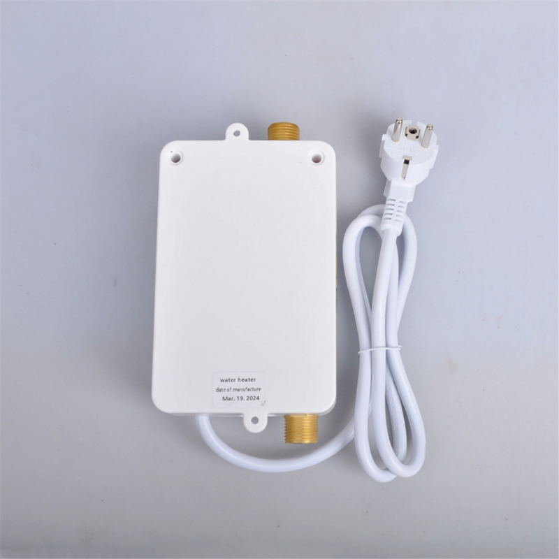 Instant Water Heater 3800W Mini Electric Tankles Hot Water Heater Digital Display for Bathroom Kitchen Washing EU Plug