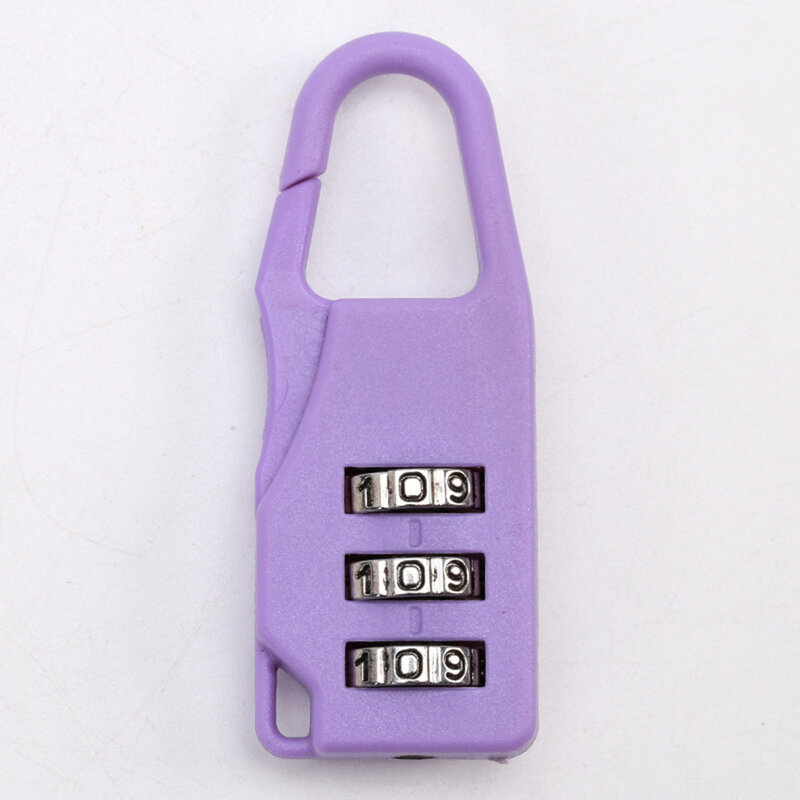 Mini Lock Combinação Cadeado, Anti-Roubo, Cadeados Resistentes à Água para Casamento, Mochila, Bagagem, 3-Digit