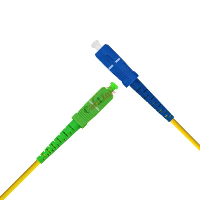 10 Pçs/lote SC APC para SC SC UPC Patch Cord Simplex 3.0 milímetros PVC LSZH Single Mode Fiber Patch Cable jumper