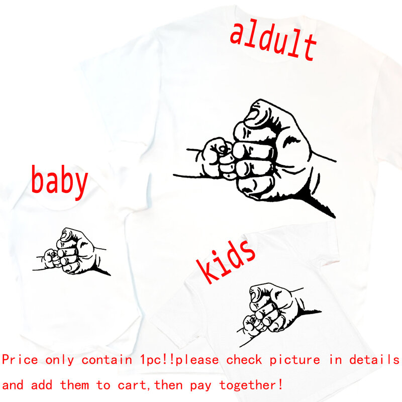 Koszulki z krótkim rękawem dla taty i dziecka, pasujące do rodziny, koszulki z krótkim rękawem, prezent na dzień ojca