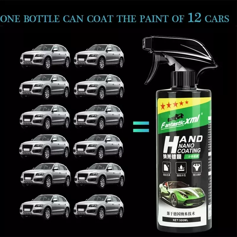 Nano Ceramic 100ml-500ml Car Coating Auto Detalhando Produtos Liquid Spray Polish Wax Film Paint Care Protector Kit Acessórios